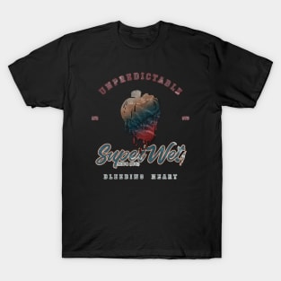 Unpredictable bleeding heart  (weathered style) T-Shirt